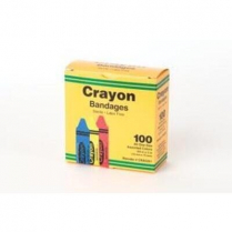 ASO Careband&trade; Decorated Bandages, 3/4" x 3" Crayola (Assorted Colours)