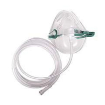 Med-Tech Pediatric Oxygen Mask, Simple, Med Concentration, 7' Tubing