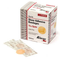 Pro Advantage&reg; Sheer Adhesive Bandages, 7/8" Spots