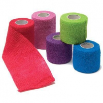 Pro Advantage&reg; Self-Adherent Bandage Rolls, Assorted Colours, 4"