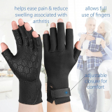 Swede-O&reg; Thermal Arthritis Gloves, Black, Small (8.5" x 4.75")