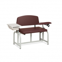 Clinton&trade; Lab X Series, Bariatric Blood Drawing Chair w/Flip Arm & Drawer