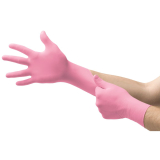 Ansell MICRO-TOUCH&reg; NitraFree&trade; Nitrile Exam Gloves, Pink, X-Small (100 per box)
