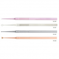 Miltex&reg; Disposable Ear Curettes, Ring Tip (Pink)