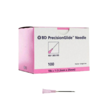 BD PrecisionGlide&trade; Needle, 18 G x 1" (Pink Hub)