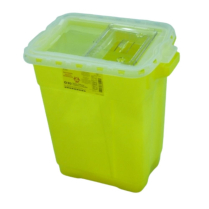 BD&trade; Large Sharps Collector, Slide Top, Yellow, Liquid Absorbing Pad, 34L