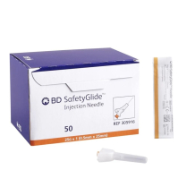 BD SafetyGlide&trade; Needle, 25G x 1"