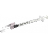 BD SafetyGlide&trade; Insulin Syringe, 1mL, 29G x 1/2"