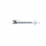 BD Safety-Glide&trade; Insulin Syringe, 1/2 mL, 29G x 13mm