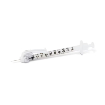 BD SafetyGlide&trade; TB Syringe w/Needle, 1cc, 27G x 1/2"