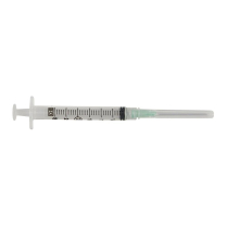 BD Luer-Lok&trade; 3mL Syringe with Needle, 21 G x 1 1/2" (Green Hub)