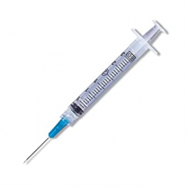 BD Luer-Lok&trade; 3mL Syringe with Needle, 20 G x 1 1/2" (Yellow Hub)