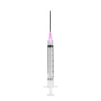 BD Luer-Lok&trade; 3mL Syringe with Needle, 18 G x 1 1/2" (Pink Hub)
