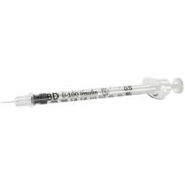 BD Micro-Fine&trade; IV Lo-Dose&trade; Insulin Syringes, 1/2mL, 28G x 1/2"