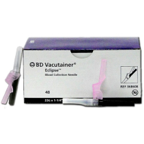 BD Vacutainer&reg; Eclipse&trade; Blood Collection Needle, 22G x 1-1/4", Black Shield