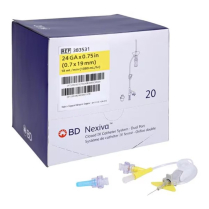 BD Nexiva&trade; Closed IV Catheter System - Dual Port, 24G x 3/4"