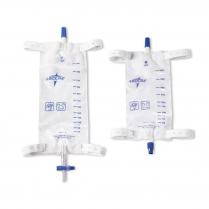 Medline&reg; Leg Bags w/Slide-Tap Drainage Port, 900 mL