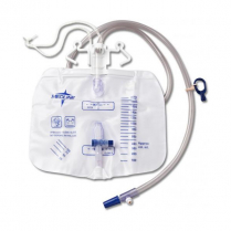 Medline&reg; Urinary Drainage Bag, 2000 mL, Anti-Reflux Tower with Slide-Tap