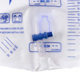 Medline&reg; Urinary Drainage Bag, 2000 mL, Anti-Reflux Tower with Slide-Tap