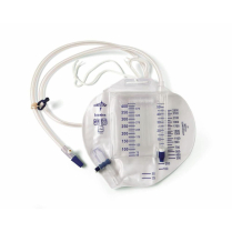 Medline&reg; Urine Meter, 400mL w/Drain Bag, Luer Lock, Slide-Tap