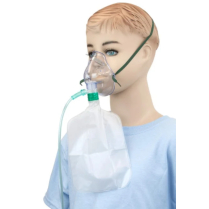 Medline Adult Oxygen Mask w/Universal Connector, Partial Non-Rebreather