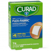 CURAD&reg; Flex-Fabric&trade; Adhesive Bandages, ⅞" Diameter - Spots