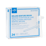 Medline Denture Toothbrush, 2 Sided, Ivory