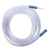 Medline&reg; Suction Tubing w/Straight Ribbed Connectors, 1/4" x 6'