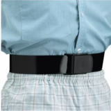 Posey&reg; Premium E-Z Clean Gait Belt, Black, 63"