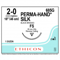 PERMAHAND&reg; Silk Suture, 685G (2-0 w/FS Needle)
