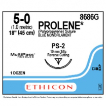PROLENE&reg; Polypropylene Suture 8686G (5-0 w/PS-2 Needle)