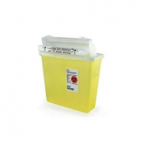 SharpSafety&trade; In Room&trade; Sharps Container, Yellow