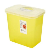 Monoject&trade; Multi-Purpose Sharps Container w/Rotor Opening, Yellow, 7.6L