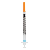 Sol-Care&reg; Safety Insulin Syringe, 1mL, 30G x 1/2"
