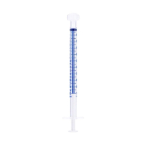 Sol-M&reg; Oral Syringe w/Tip Cap, Clear, 1mL, O-ring Type