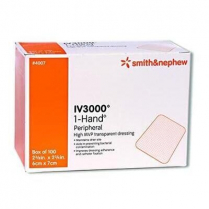 OPSITE&trade; IV3000&trade; 1 Hand Catheter Dressing, 6cm x 7cm