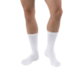 Jobst&reg; Sensifoot&trade; Crew Diabetic Stockings, 8-15mmHg, White, Large