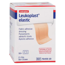Leukoplast&reg; Elastic Fabric Dressing, Beige, Patch, 5cm x 7.5cm