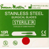 Swann-Morton&reg; Surgical Scalpel Blades, Stainless Steel, #10R