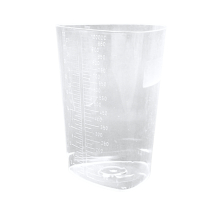 Medegen&reg; Graduated Triangular Measuring Container, Translucent