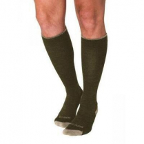 Sigvaris Merino Outdoor Socks, 15-20mmHg, M, Olive