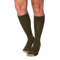 Sigvaris Merino Outdoor Socks, 15-20mmHg, XL, Olive
