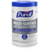 PURELL&reg; Professional Multi-Surface Sanitizing & Disinfecting Wipes, 7" x 10"