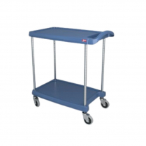 Metro&reg; myCart Series Utility Cart, 16" x 27", 2 Shelves, Blue w/Microban - Request Quote for Pricing