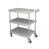 Metro&reg; myCart Series Utility Cart, 16" x 27", 3 Shelves, Gray - Request Quote for Pricing