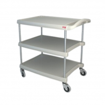 Metro&reg; myCart Series Utility Cart, 20" x 30", 3 Shelves, Gray - Request Quote for Pricing