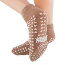 Pillowpaws&reg; Slipper Socks, 360&deg; Imprints, XL Adult - Tan
