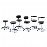Ritter&reg; 275 Manual Screw Adjust Stool w/Backrest, Soothing Blue - Request Quote for Pricing