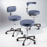 Ritter&reg; 275 Manual Screw Adjust Stool w/Backrest, Cranberry - Request Quote for Pricing