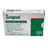 Jai Surgicals Stainless Steel Conventional Scalpel Blades, S/S, Sterile, #12